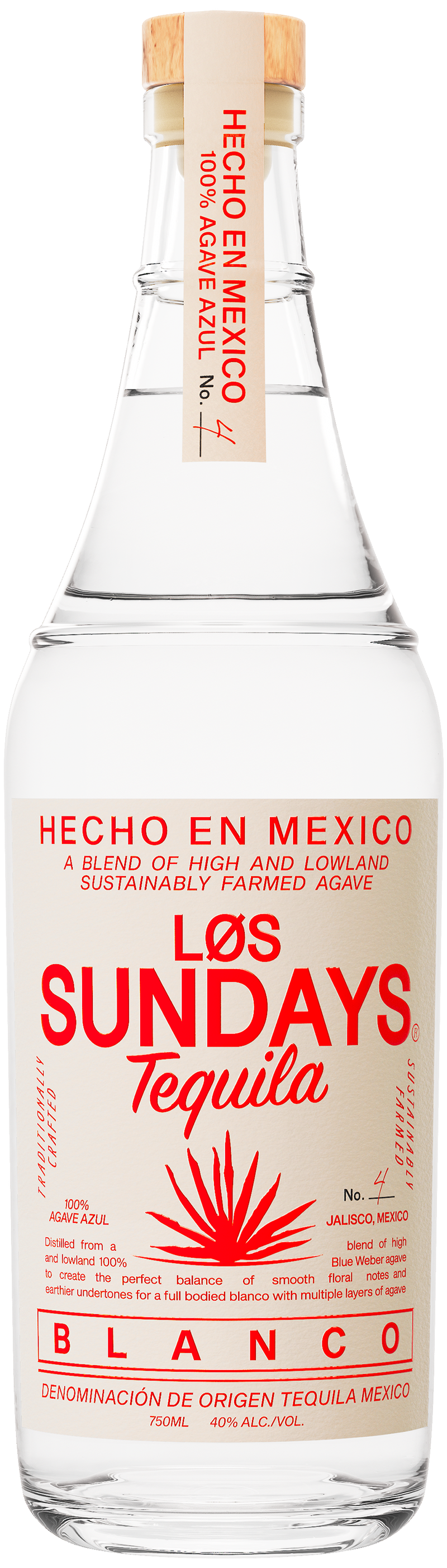 Los Sundays Tequila Blanco bottle
