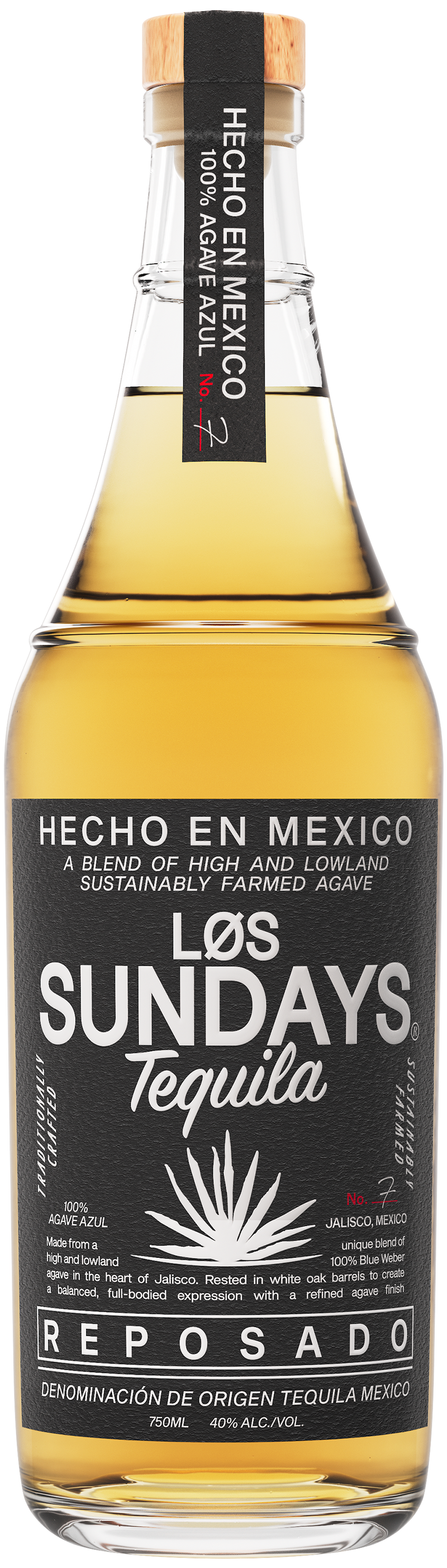 Los Sundays Reposado Tequila bottle