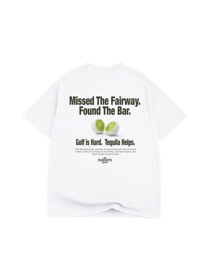 The Fairway Tee - Blanc White / Black