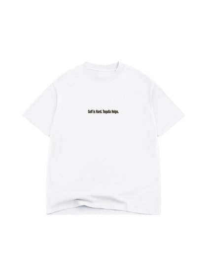 The Fairway Tee - Blanc White / Black