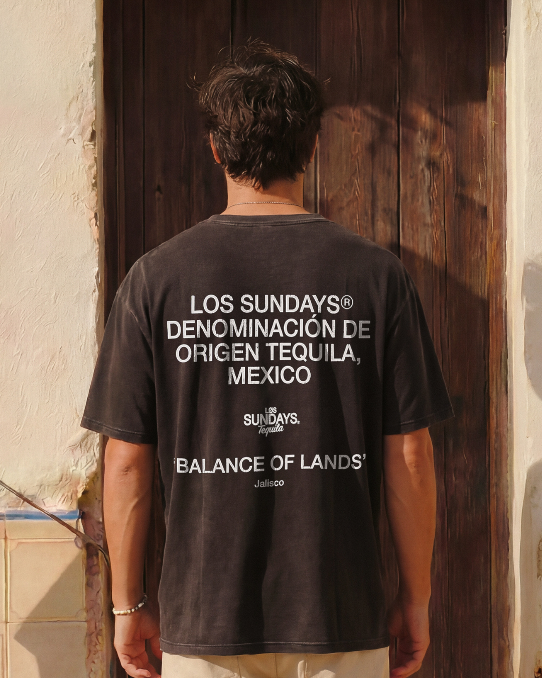 The Balance Tee - Vintage Black / White